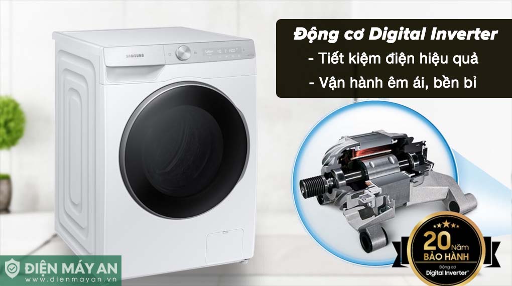 Máy Giặt Samsung AI EcoBubble Inverter 11 Kg WW11CGP44DSHSV